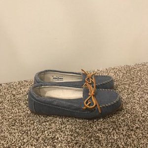 Minnetonka Blue Moccasins